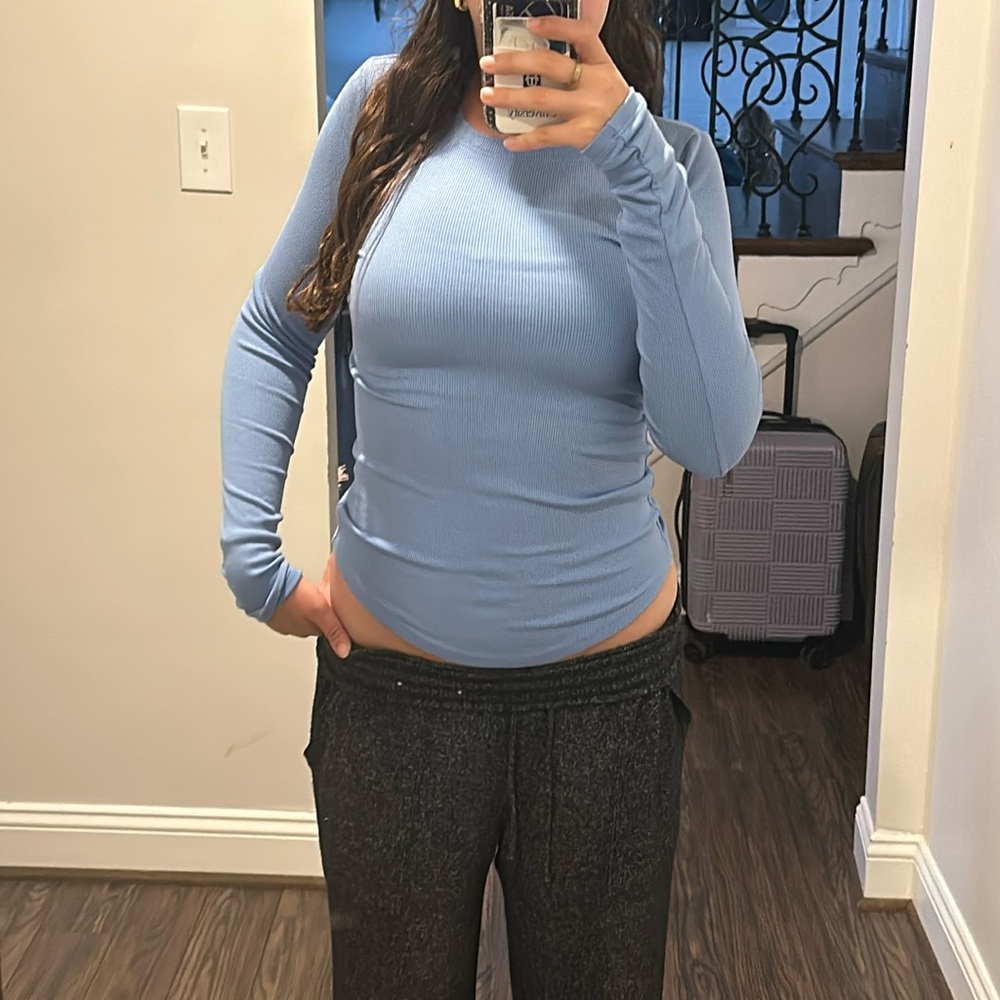 aritzia ribbed long sleeve